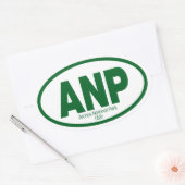 Nationaal park Arches Ovale Sticker (Envelop)