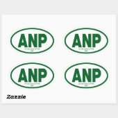 Nationaal park Arches Ovale Sticker (Vel)