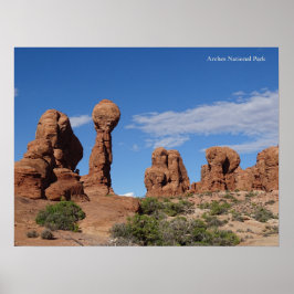 Nationaal park Arches Poster