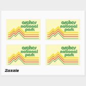 Nationaal park Arches Rechthoekige Sticker (Vel)