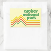 Nationaal park Arches Rechthoekige Sticker (Tas)