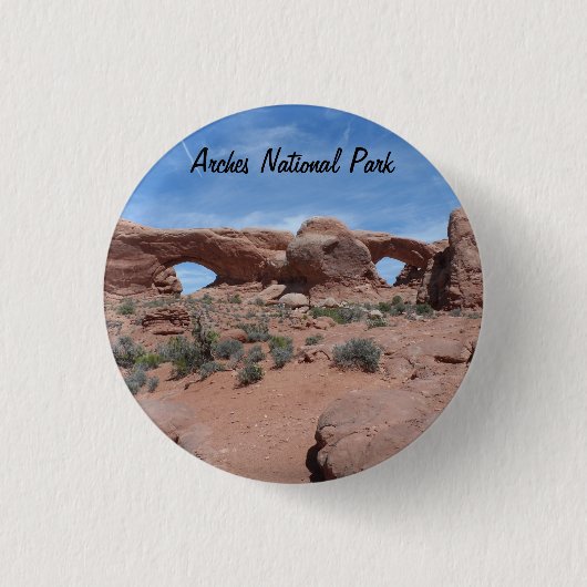 Nationaal park Arches Ronde Button 3,2 Cm (Voorkant)