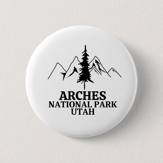 Nationaal park Arches Ronde Button 5,7 Cm (Voorkant)