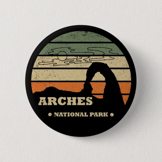 Nationaal park Arches Ronde Button 5,7 Cm (Voorkant)