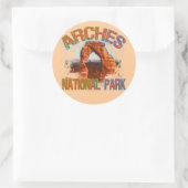 Nationaal park Arches Ronde Sticker (Tas)