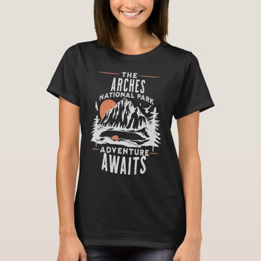Nationaal park Arches T-shirt (Voorkant)