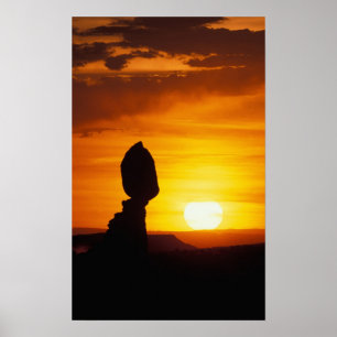 Nationaal park Arches, UT Balance Rock bij Poster