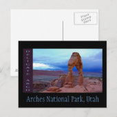 Nationaal park Arches, Utah Briefkaart (Voorkant / Achterkant)