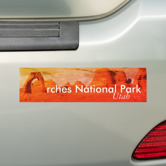 Nationaal park Arches, Utah Bumpersticker (Op auto)