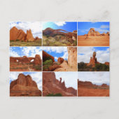 Nationaal park Arches, Utah, Collage, Briefkaart (Voorkant)