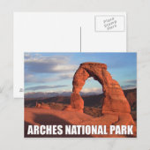Nationaal park Arches, Utah Delicate Arch Briefkaa Briefkaart (Voorkant / Achterkant)