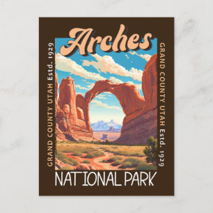 Nationaal park Arches Utah in nood Briefkaart