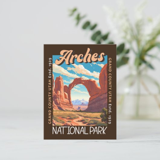 Nationaal park Arches Utah in nood Briefkaart (Staand voorkant)