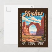 Nationaal park Arches Utah in nood Briefkaart (Voorkant / Achterkant)