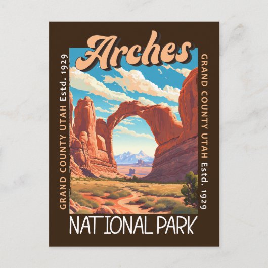 Nationaal park Arches Utah in nood Briefkaart (Voorkant)