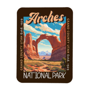 Nationaal park Arches Utah in nood Magneet