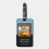 Nationaal park Arches, Utah | Jackrabbit Bagagelabel (Achterkant verticaal)