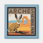 Nationaal park Arches, Utah | Jackrabbit Magneet (Voorkant)
