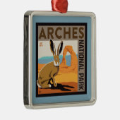 Nationaal park Arches, Utah | Jackrabbit Metalen Ornament (Rechts)