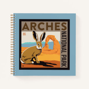 Nationaal park Arches, Utah   Jackrabbit Notitieboek