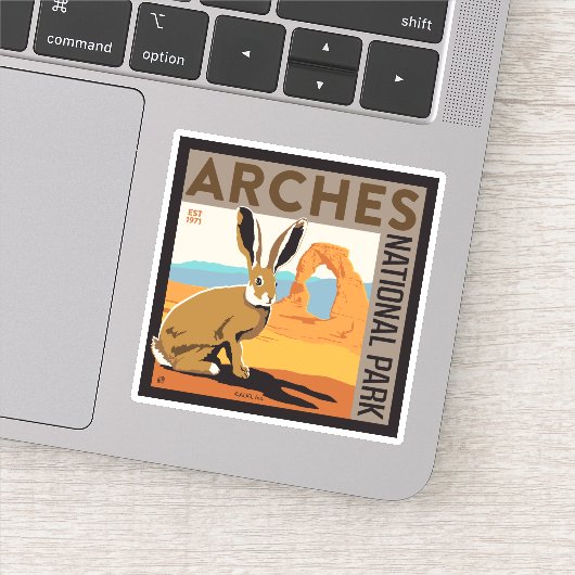 Nationaal park Arches, Utah | Jackrabbit Sticker (Detail)