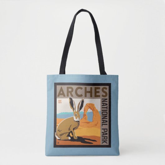Nationaal park Arches, Utah | Jackrabbit Tote Bag (Voorkant)