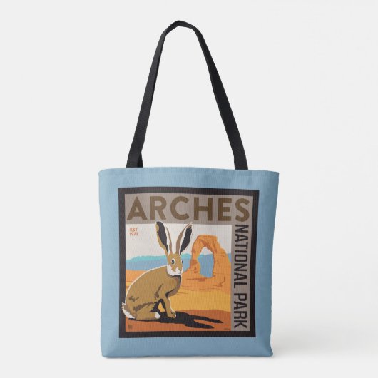 Nationaal park Arches, Utah | Jackrabbit Tote Bag (Achterkant)