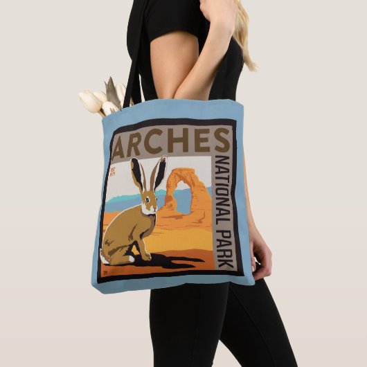 Nationaal park Arches, Utah | Jackrabbit Tote Bag (Dichtbij)