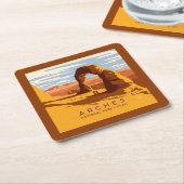 Nationaal park Arches Utah | Kartonnen Onderzetters (Schuin)