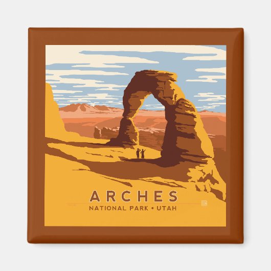 Nationaal park Arches Utah | Magneet (Voorkant)