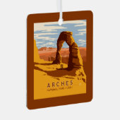 Nationaal park Arches Utah | Metalen Ornament (Voorkant Rechts)