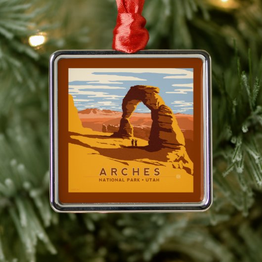 Nationaal park Arches Utah | Metalen Ornament (Boom)