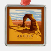 Nationaal park Arches Utah | Metalen Ornament (Voorkant)