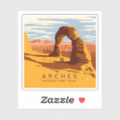 Nationaal park Arches Utah | Sticker (Vel)