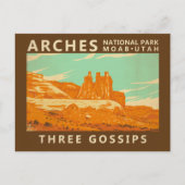 nationaal park arches utah Three Gossips  Briefkaart (Voorkant)