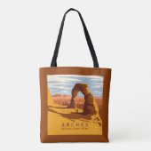 Nationaal park Arches Utah | Tote Bag (Achterkant)