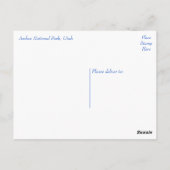 Nationaal Park Arches, Utah - Verenigde Staten Briefkaart (Achterkant)