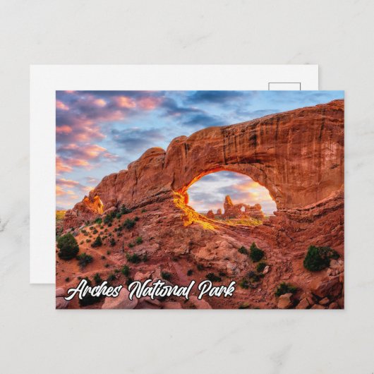 Nationaal Park Arches, Utah, Verenigde Staten Briefkaart (Voorkant / Achterkant)