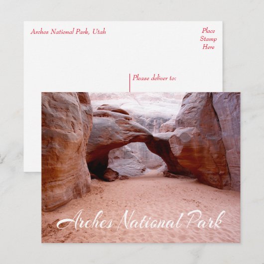 Nationaal park Arches, Utah - VS Briefkaart (Voorkant / Achterkant)