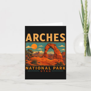 Nationaal park Arches Utah woestijn paden wandelen Kaart