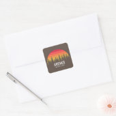 Nationaal park Arches Vierkante Sticker (Envelop)