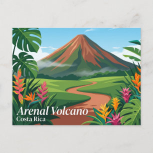 Nationaal park Arenal-vulkaan Costa Rica Briefkaart
