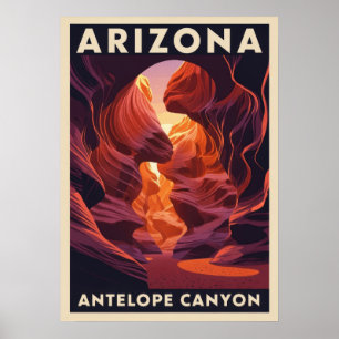 Nationaal park Arizona Antelope Canyon V01 Poster