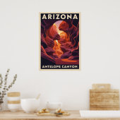 Nationaal park Arizona Antelope Canyon V01 Poster (Keuken)