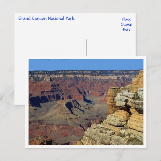 Nationaal park Arizona Briefkaart Grand Canyon (Voorkant / Achterkant)