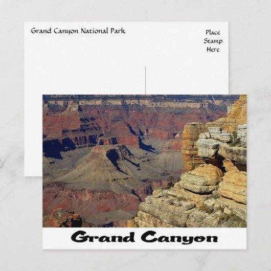 Nationaal park Arizona Briefkaart Grand Canyon (Voorkant / Achterkant)
