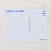 Nationaal park Arizona Briefkaart Grand Canyon (Achterkant)