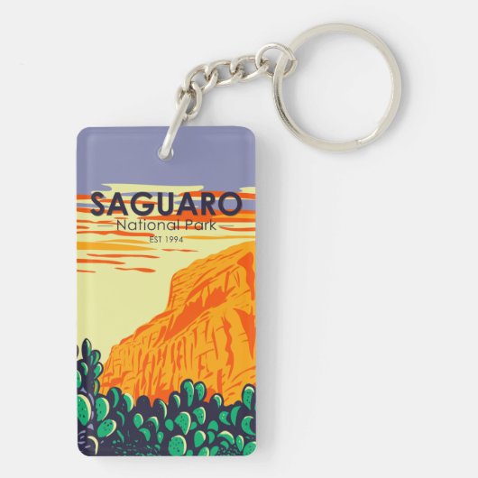 Nationaal Park Arizona,  dubbelzijdig Sleutelhanger (achterkant)