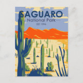 Nationaal Park Arizona Giant Cactus  Briefkaart (Voorkant)