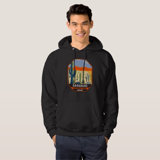 Nationaal Park Arizona Giant Cactus  Hoodie (Voorkant volledig)